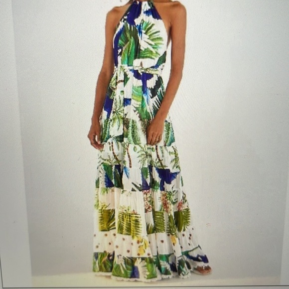 Farm Rio Mixed Palm Maxi Dress In  Multi - Picture 11 of 11
